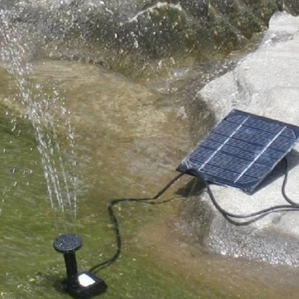 1 2 Вт Солнечная энергия фонтан насос мини водяной для пруда каменная горка