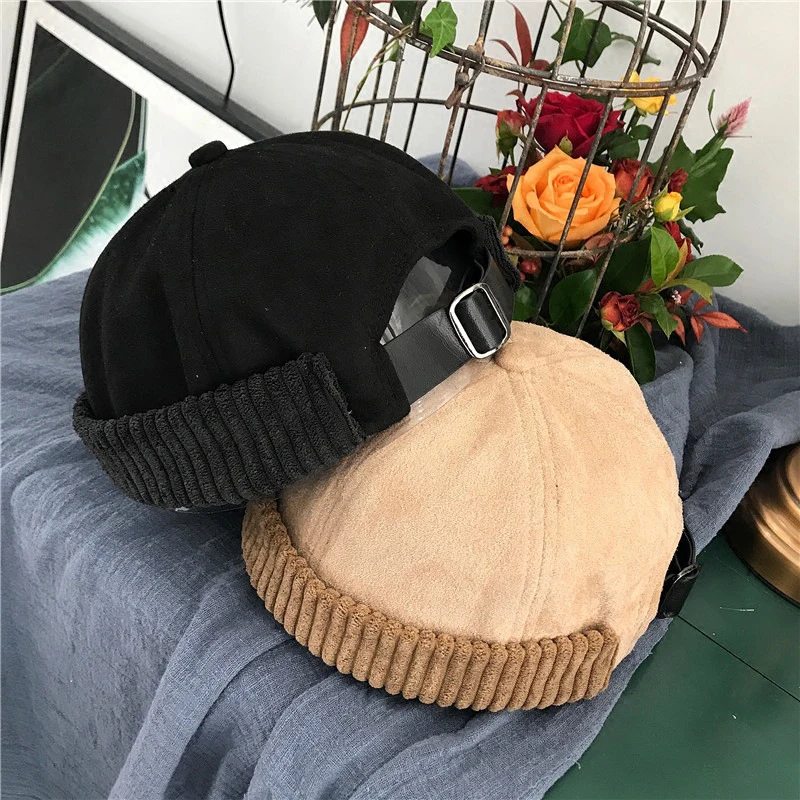 Новый весенний модный однотонный замшевый берет Skullcap в стиле хип-хоп зимняя