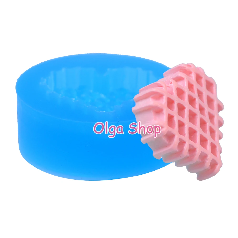 QYL399 21 1 мм Вафля в форме сердца печенья силиконовая форма-Waffer/вафель бисквит форма
