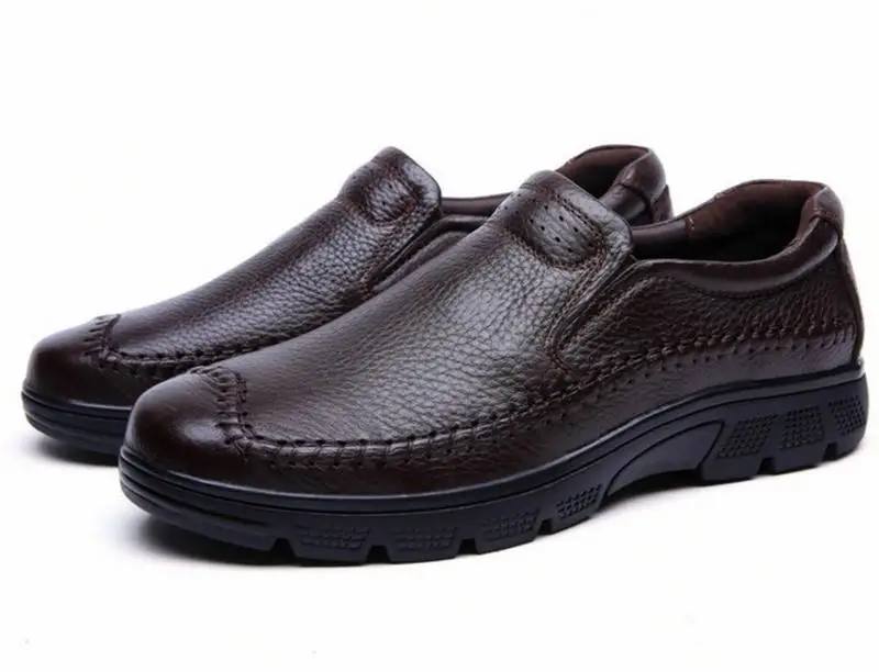 Zapatillas/мужские туфли на плоской подошве Лоферы ручной работы из натуральной кожи