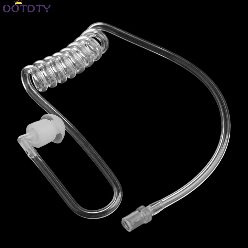 Transparent Coil Acoustic Air Tube Earplug Replacement For Radio Earpiece Headset | Электроника