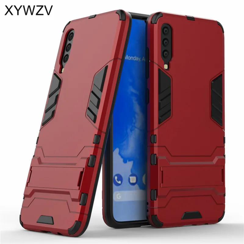 Для Samsung Galaxy A50 A70 Чехол ударопрочный армированный мягкий силиконовый Жесткий ПК