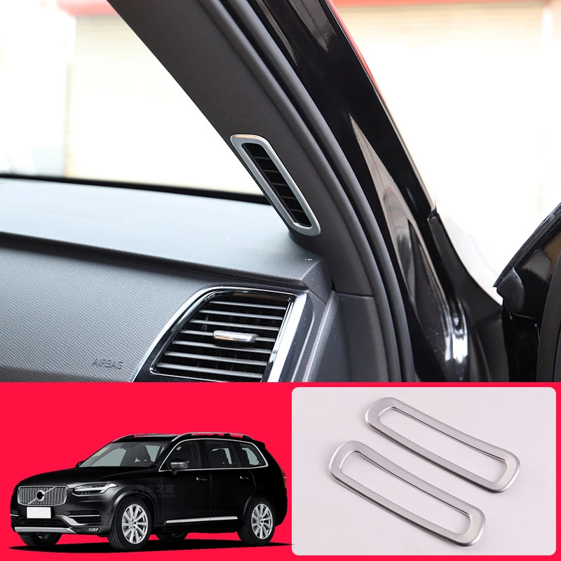 

2 шт., накладка на вентиляционное отверстие для VOLVO XC90, 2015, 2016, 2017, 2018, АБС-пластик