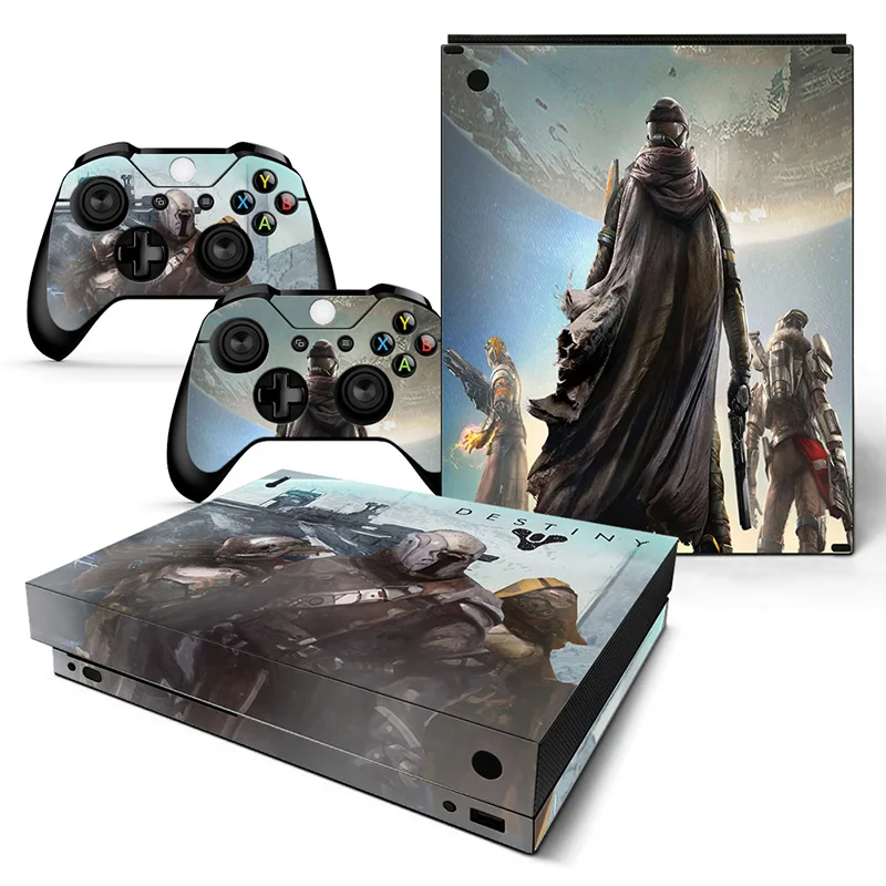 Стильный Дизайн Виниловая наклейка для xbox ONE X игровая консоль+ 2 контроллера Защитная крышка