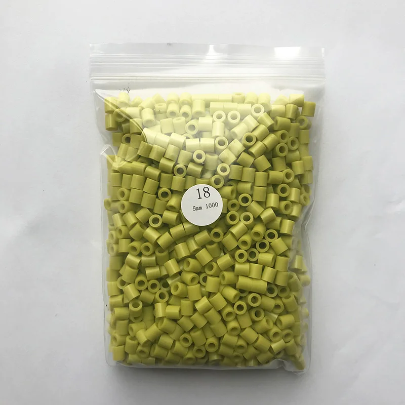 as the Photo 18 1000 Beads/Bag 5mm Perler Artkal Beads 37 Colors Available Material Bag DIY Cartoon Making Tube Colorful Beads Educational Toys - Цвет: as the Photo 18