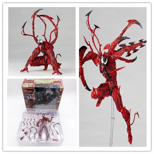 Фигурки героев мультфильма Marvel Red Venom Carnage in Movie Amazing SpiderMan BJD Joints подвижная