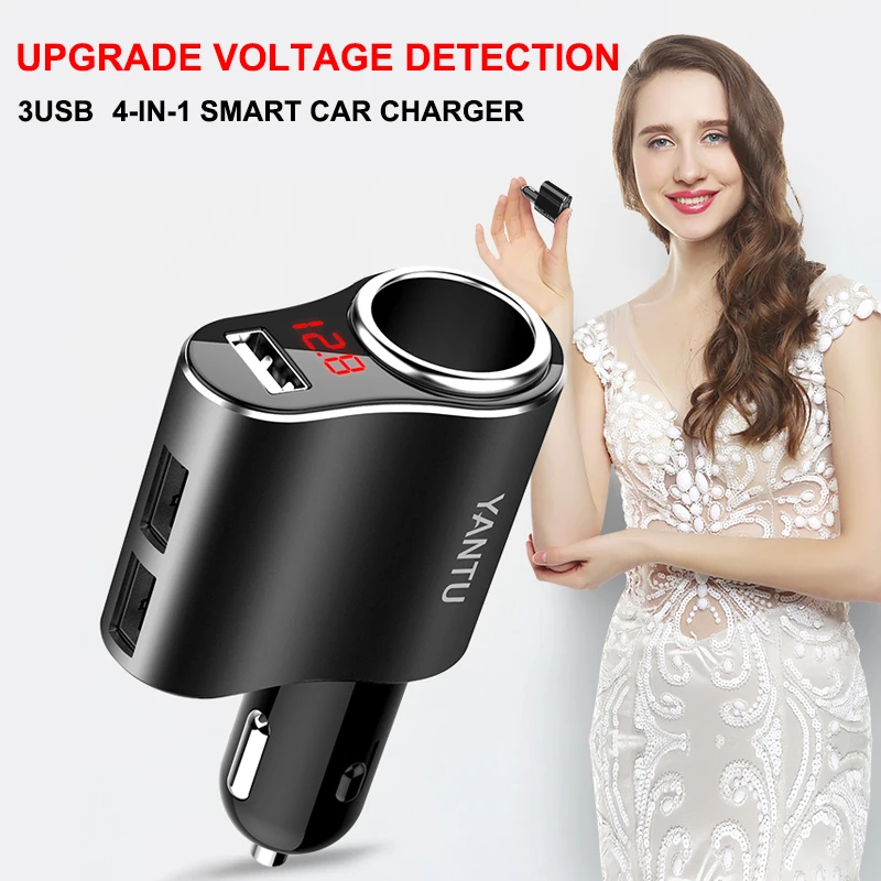 Автомобильный USB разветвитель для прикуривателя 12 24 В 5 3 1 А|cigarette lighter socket splitter|lighter