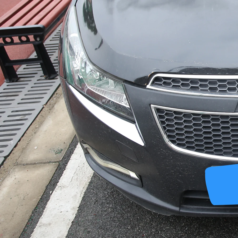 Cartmilla ABS Хромированная накладка автомобильная фара лампа для украшения бровей