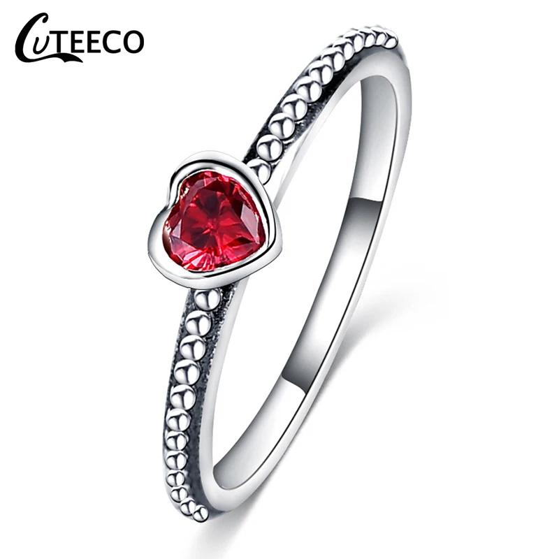 CUTEECO серебристый цвет прозрачный CZ обручальное кольцо для женщин подходит бренд кольца горячая Распродажа ювелирное обручальное кольцо дропшиппинг - Цвет основного камня: LZR006