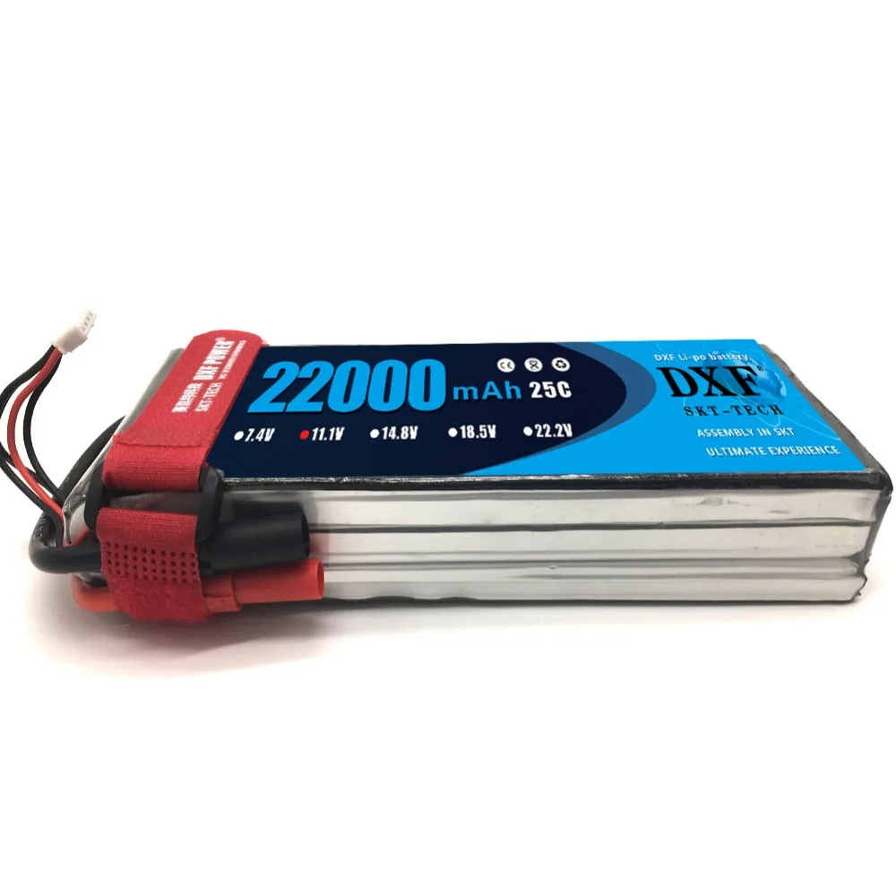 2017 DXF хорошее качество Lipo батарея 11 1 В 22000 мАч 3S 25C 50C RC AKKU для самолета вертолета