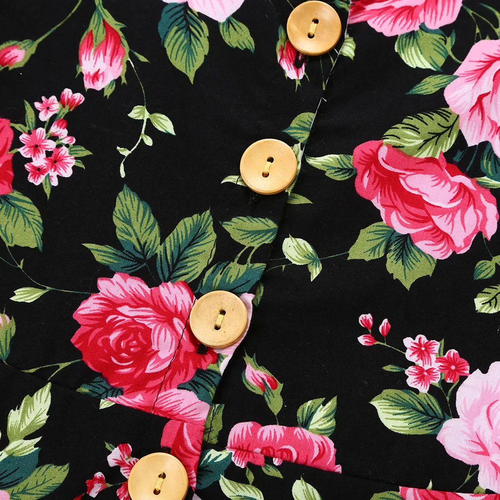 Famli/Платье для маленьких девочек 2018 новый бренд Цветочные Летние платья