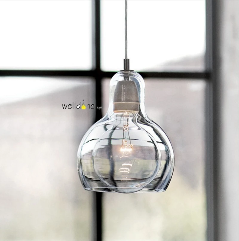 Creative Nordic design new classic was blown Clear luster glass Bulb Leuchte pendant lamp for bedroom living room kitchen bar | Освещение
