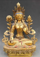 bi001898 chinese buddhism copper bronze bodhisattva kwan yin white tara guan yin statue