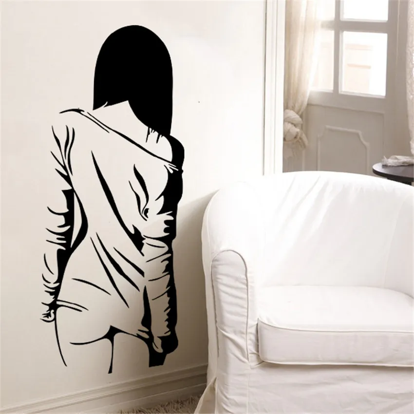 

Home Decoration Accessories Sexy Beauty Wall Stickers Student Dormitory Bedroom Cabinet Door Bar Ktv Background Decorative D10