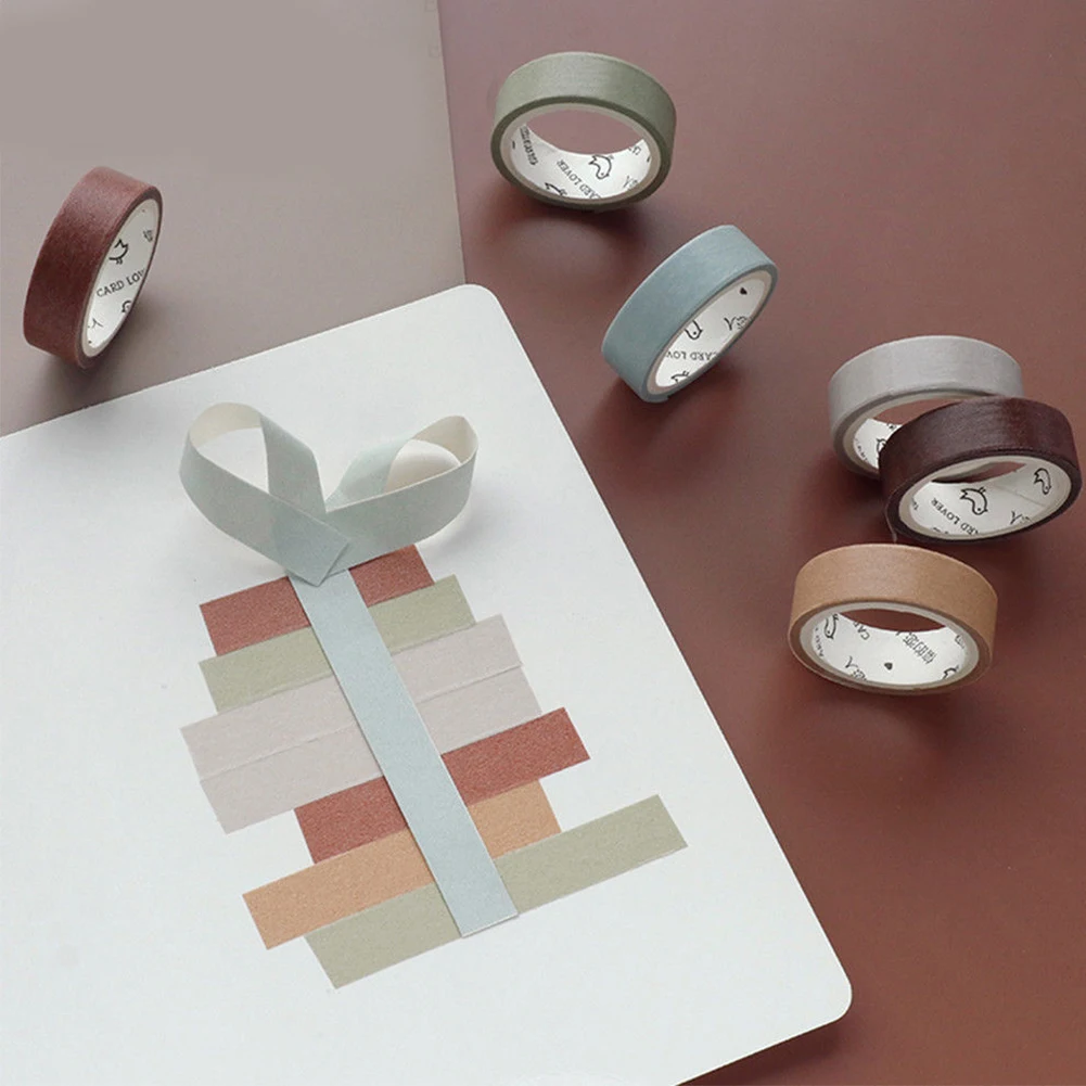 6 рулонов декоративные поделки Сделай Сам наклейки альбом дневник Лента набор