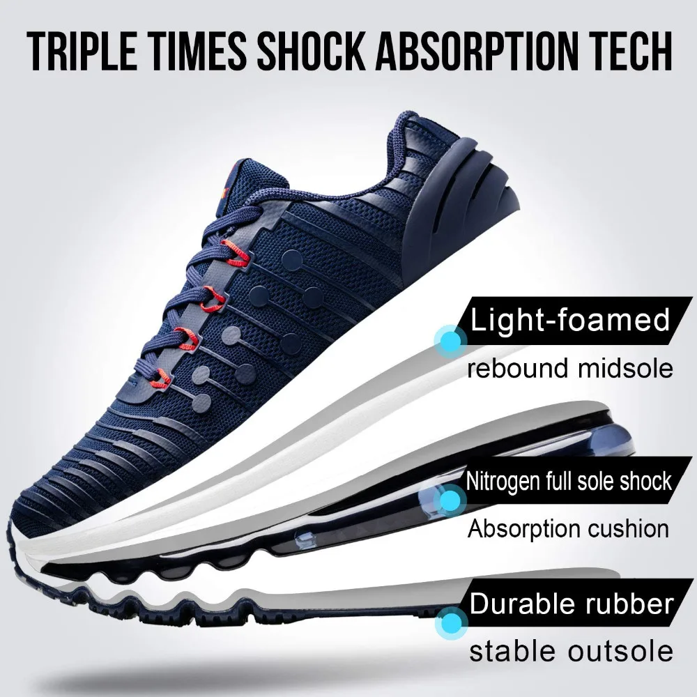 ONEMIX FASHION Men Casual Shoes Women Running Sneakers 3D Knitting Air Cushion Trainers Outdoor Sport Max 12 | Обувь