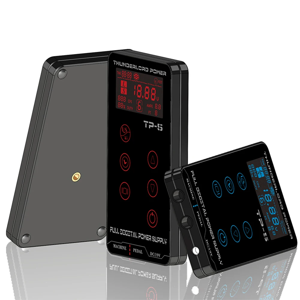 Newest Tattoo Power Supply UPGRADE Touch Screen TP-5 Intelligent Digital LCD Makeup Dual Tattoo Power Supply