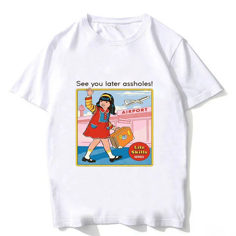 Женская футболка с буквенным принтом Готическая хлопковая Повседневная круглым