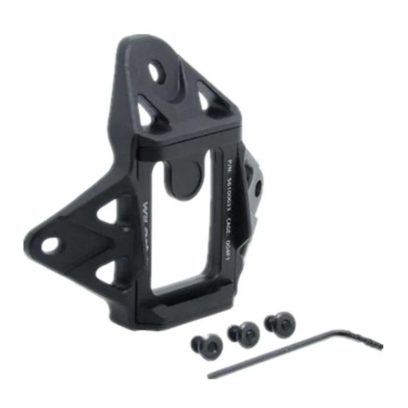 Тактический шлем Wilcox спортивный с 3 отверстиями алюминиевый кожух PN для NVG черный