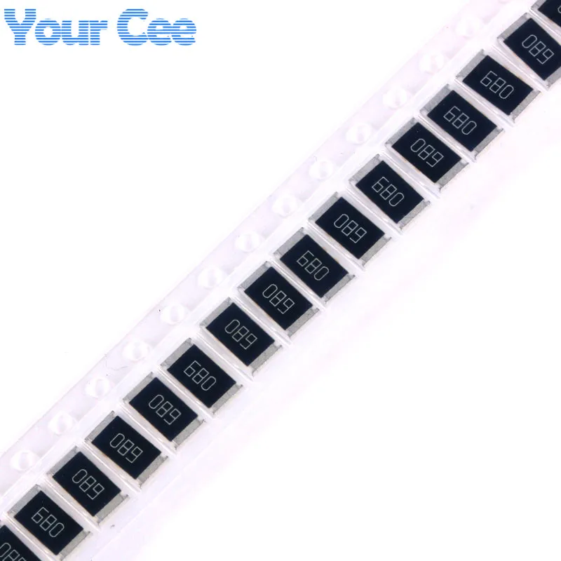 

50 шт. 2512 SMD чиповый резистор 68 ом 68R 680 1 вт 5% пассивные компоненты резисторы