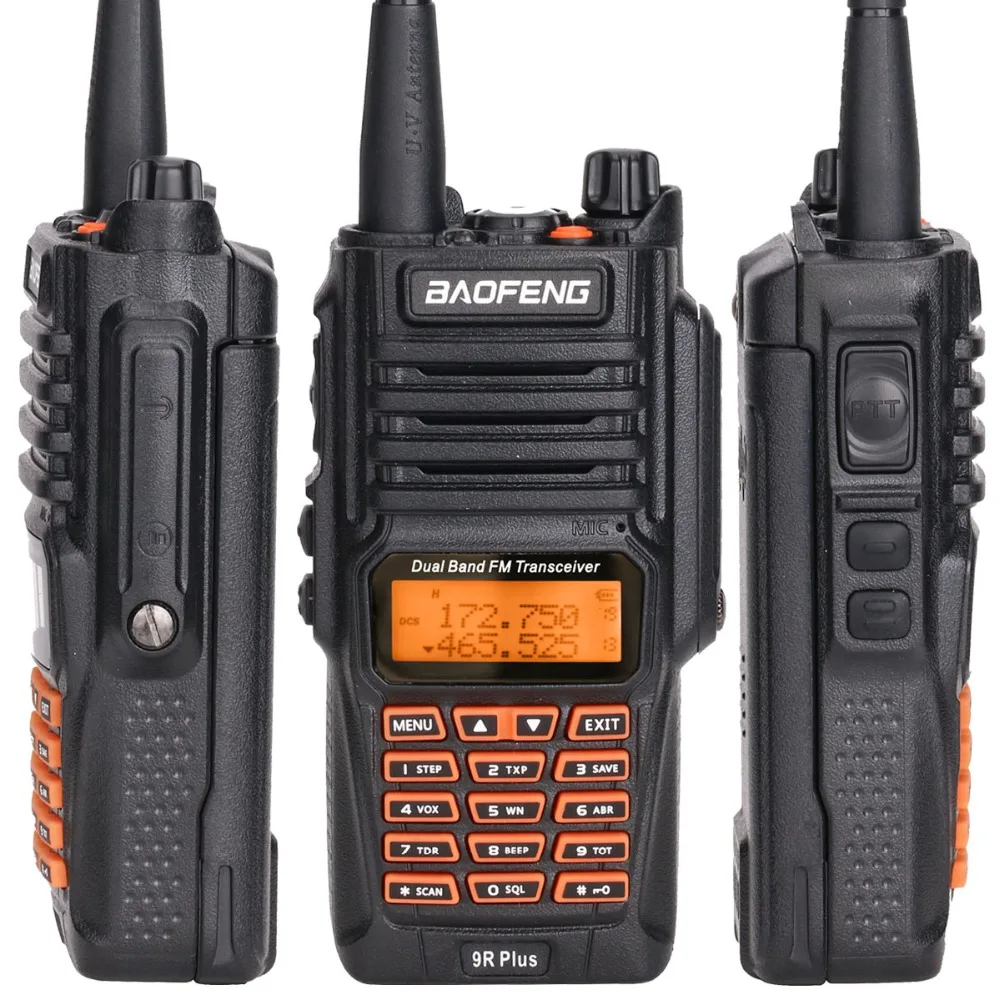 2PCS Baofeng UV-9R Plus Waterproof Walkie Talkie 8Watts 8w Powerful long range 10km uv9r handheld portable cb radio | Мобильные