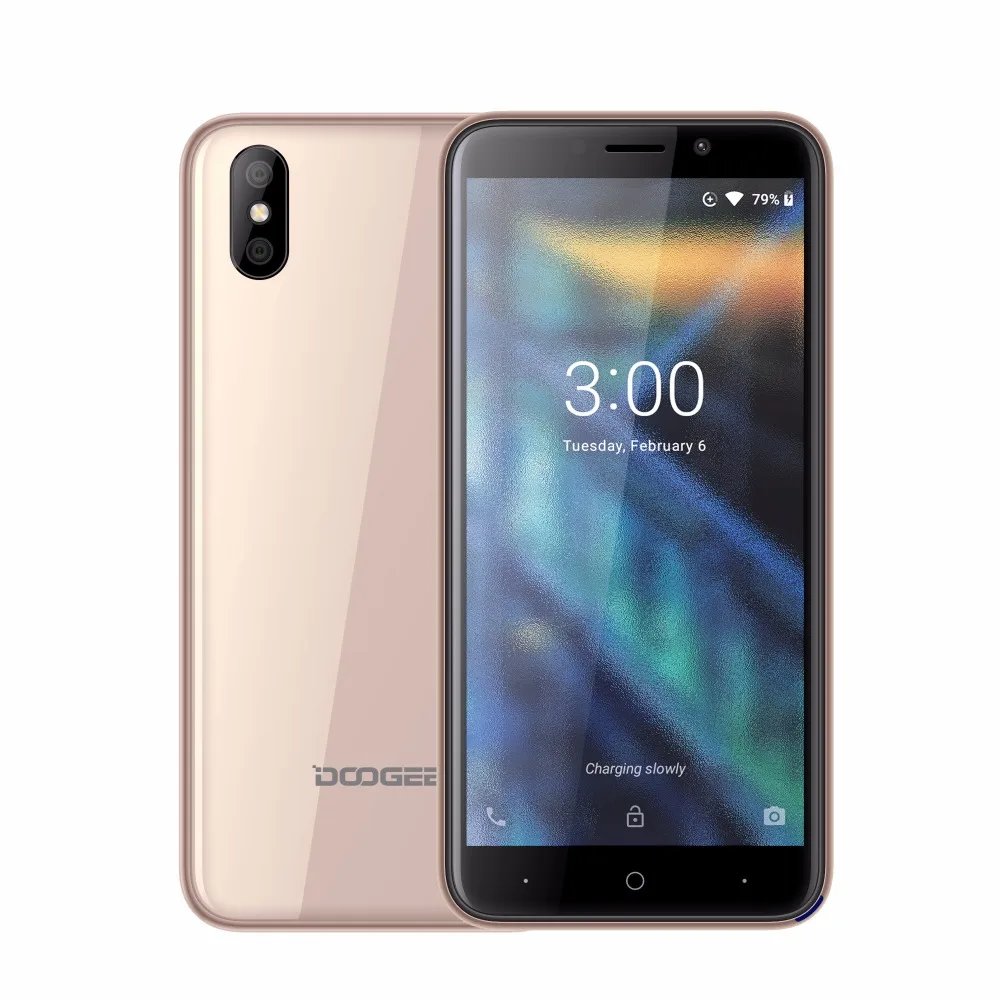 DOOGEE X50 мобильный телефон Android 8 1 MTK6580M четырехъядерный ГБ ОЗУ Гб ПЗУ две камеры 5 0