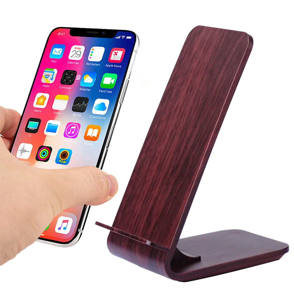 EPULA 10W 9V Быстрое беспроводное зарядное устройство для Iphone XS/XS MAX/XR Новый Деревянный