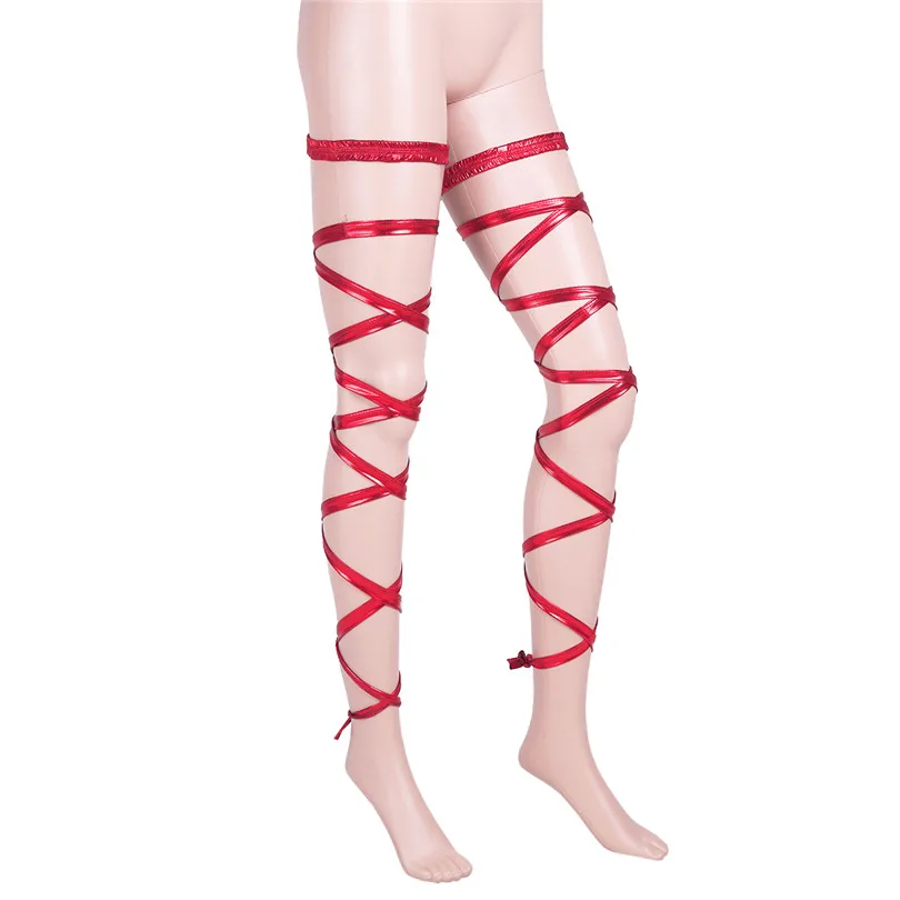 Новинка блестящие пикантные обтягивающие ножки из лакированной кожи с