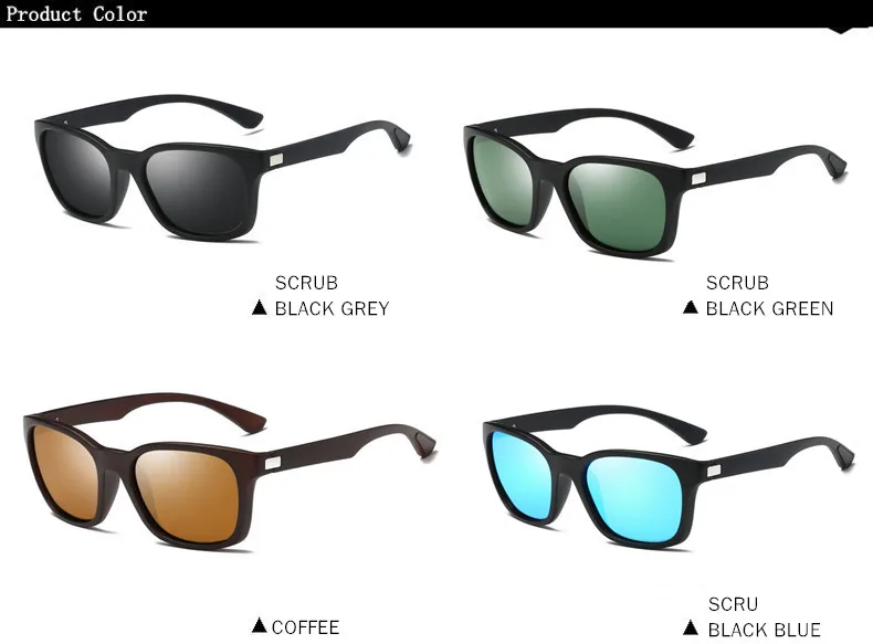 Бензола поляризованных солнцезащитных очков Для мужчин Красочные мужские солнцезащитные очки UV 400 вождения очки тёмные очки с Чехол 9228