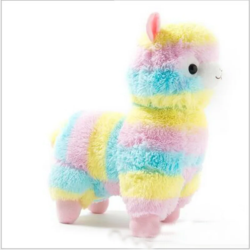 BSTAOFY Dropshipping 17/30CM Rainbow Alpacasso Alpaca Doll Horse Plush Toy Stuffed Animals Colourful Dolls Gift for Chindren | Игрушки и