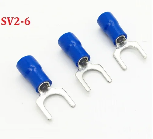 SV2 6 синий изоляции Furcate клеммный кабель провода разъем|wire connector|terminal cablecable connectors
