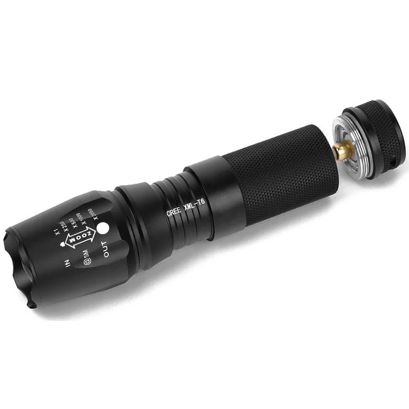 Водонепроницаемая полицейская светодиодная вспышка 18650 лм фонарик 26650