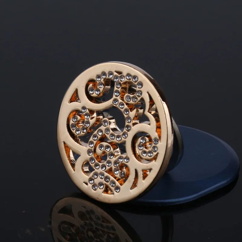 Классическая Подвеска в виде рамки золотого цвета диаметром 33 мм|frame pendant|pendant rose