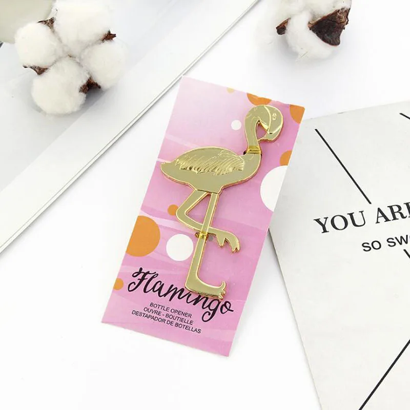 10 шт./лот сувениры вечерние Ринок Свадебный сувенир открывалка для фламинго