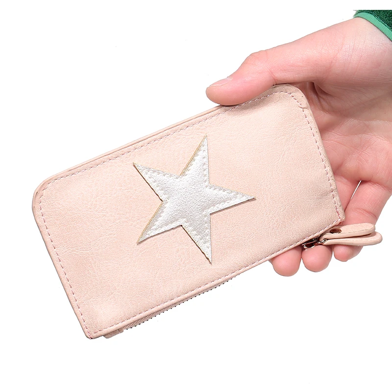 Модный мини кошелек со звездами мягкие кошельки из искусственной кожи маленькие