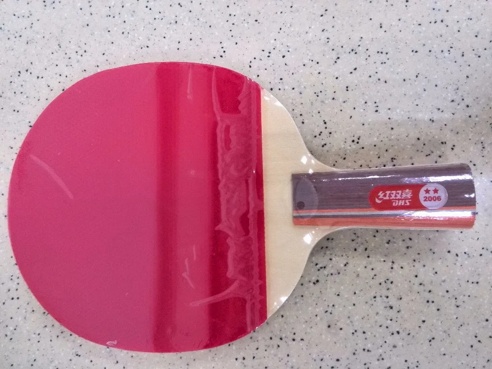 Большой бренд DHS ракетка для настольного тенниса R2006 короткая ручка с хорошей