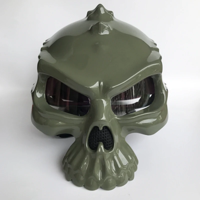 489 маска с черепом двойного назначения мотоциклетный шлем Capacete Casco Новинка Ретро шлем мотоциклетный полушлем для скутера