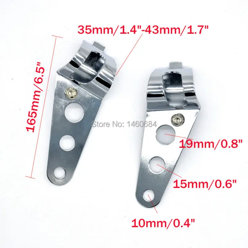 Крепежный кронштейн для мотоцикла фары серебристый держатель лампы вилка