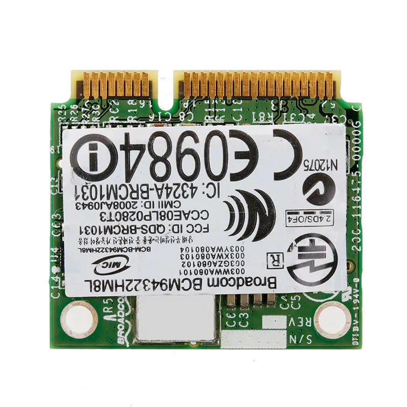 Mini PCI-E BCM94322HM8L DW1510 Двухдиапазонная 300M беспроводная карта для DELL E5500 E4200 | Компьютеры