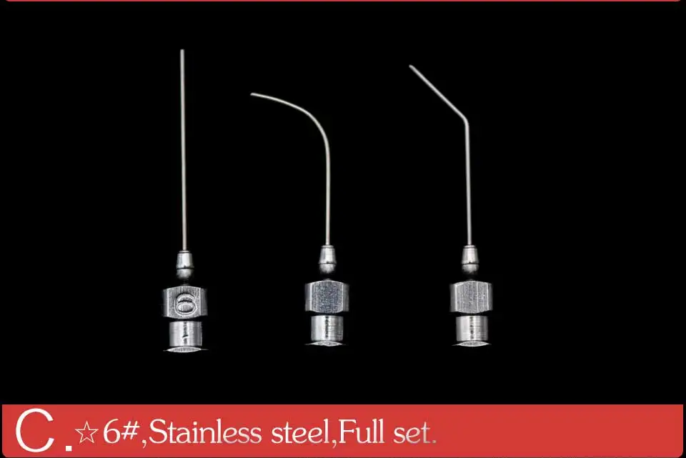 Rinse the needle stainless steel 5# 6# Ophthalmic surgical instrument surgical instrument straight handle bend handle