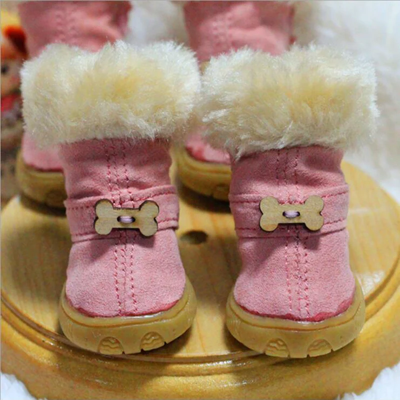 Новинка 4 шт./компл. хлопковая Обувь для собак нескользящая обувь нескользящие