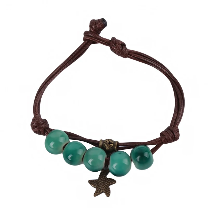 Новая печь для обжига керамики Сменные фарфоровые бусы браслет ретро Шарм-звезда