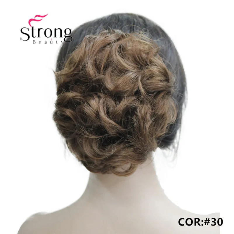 StrongBeauty, короткий конский хвост, накладные волосы, синтетические волосы, волнистые, на заколках, накладные волосы, цвет на выбор