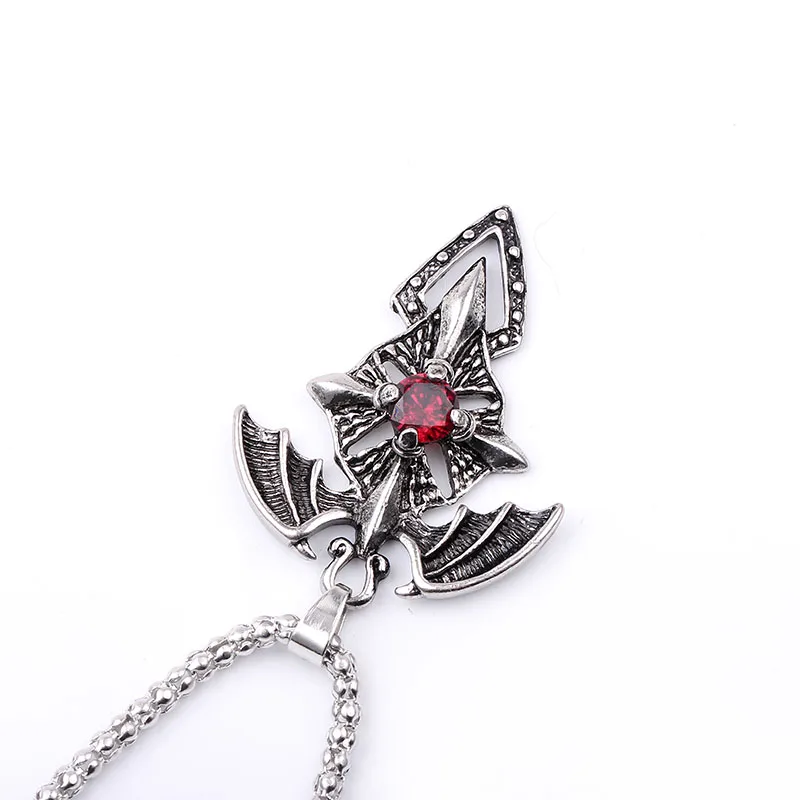 Ожерелье с подвеской крестом в виде крыльев дьявола для мужчин и женщин|Ожерелья