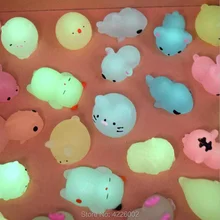 new pack Mochi Squishy Squeeze Cat Cute Antistress Squish Set Soft Mini Animal Squichy glow in the dark Kawaii Toys for Children