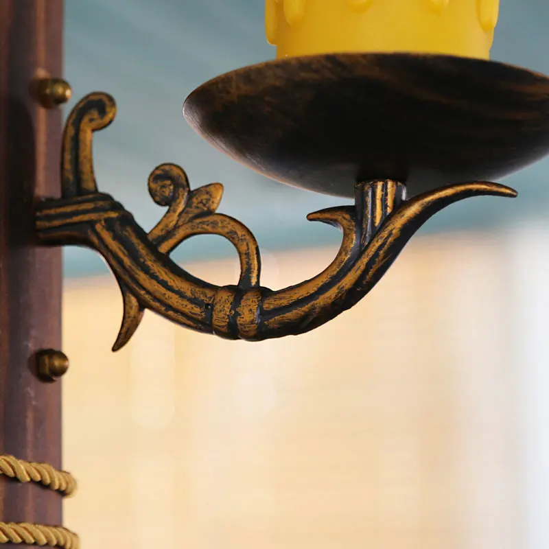 Антикварная Свеча Бра настенный светильник s творческий Китайский для спальни