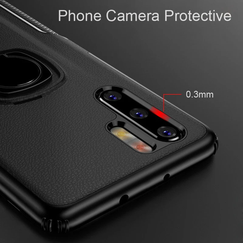 Luxury Shockproor Armor Case For Huawei Honor 20 Pro P20 Honor20 Mate Lite Phone Car Holder Ring Back Cover | Мобильные телефоны и