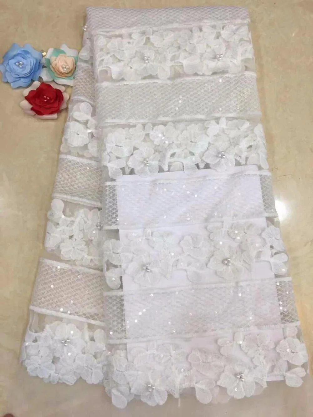 Нигерийское Тюлевое кружево ткань с блестками зеленая Высококачественная