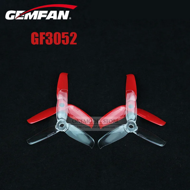 2 пары/6 пар/Gemfan 3 дюйма 3052 GF3052 bades пропеллер совместимый с мотором 1306/1806 для FPV mini 130