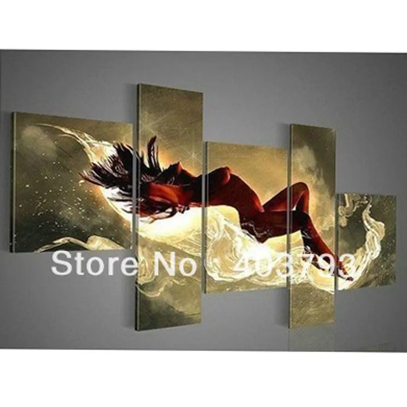 

Hand-painted OIL Painting Art wall Home Decoration"Sexy Woman free shipping
